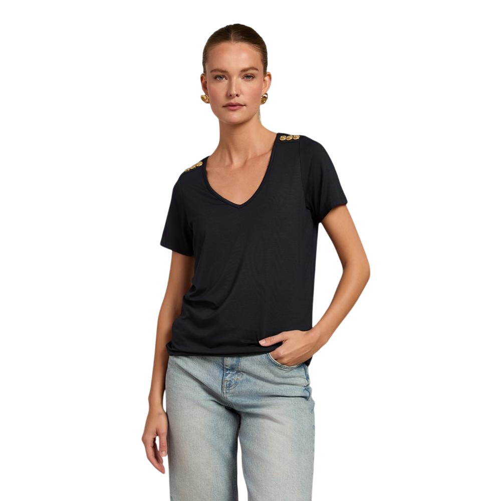 Holland Cooper V Neck Relaxed Fit Tee